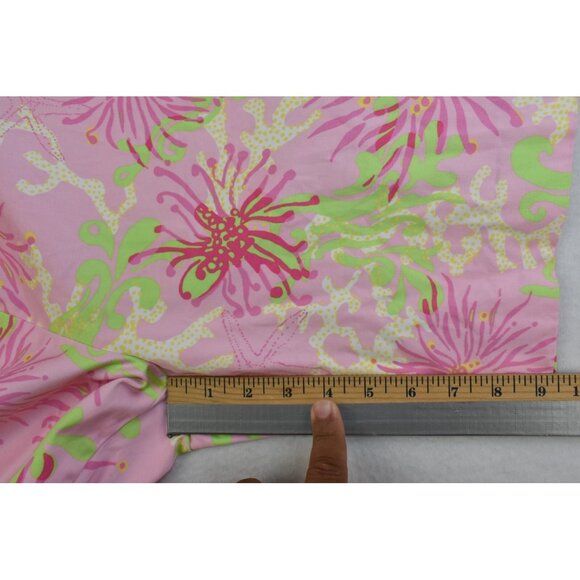 Lilly Pulitzer Resort Fit Women's Bermuda Size 6 Pink Starfish Shorts -Flaws- - Picture 8 of 13
